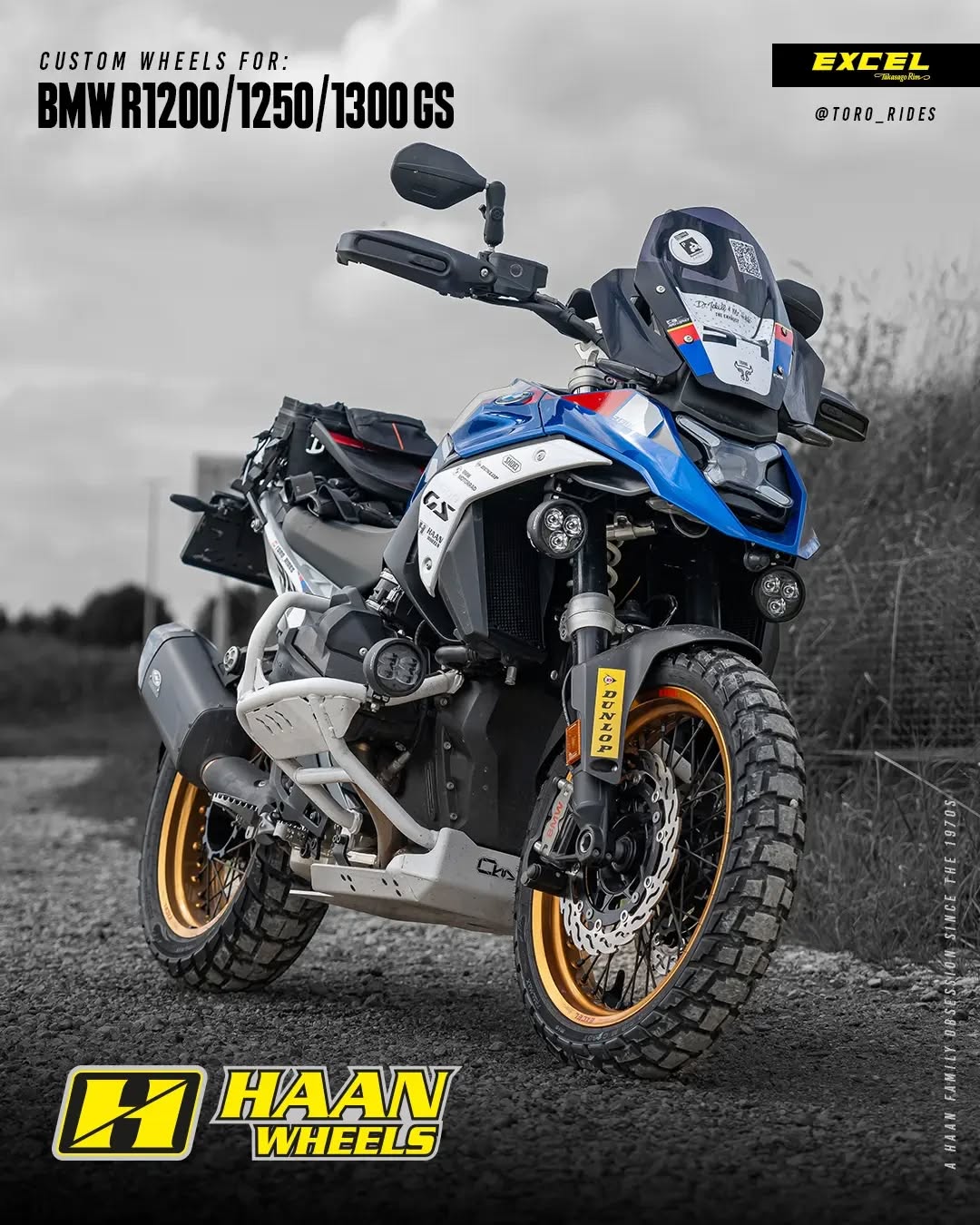 HAAN Adventure Radsatz - BMW R1300 / R1250