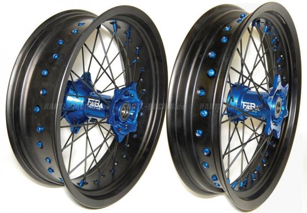 FaBa Supermoto Wheels KTM / Husqvarna blau- SALE